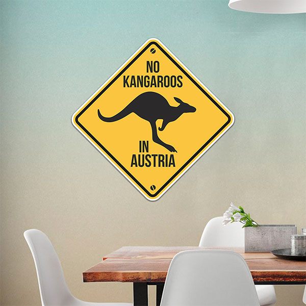 Wall Stickers: There are no kangaroos in Austria.