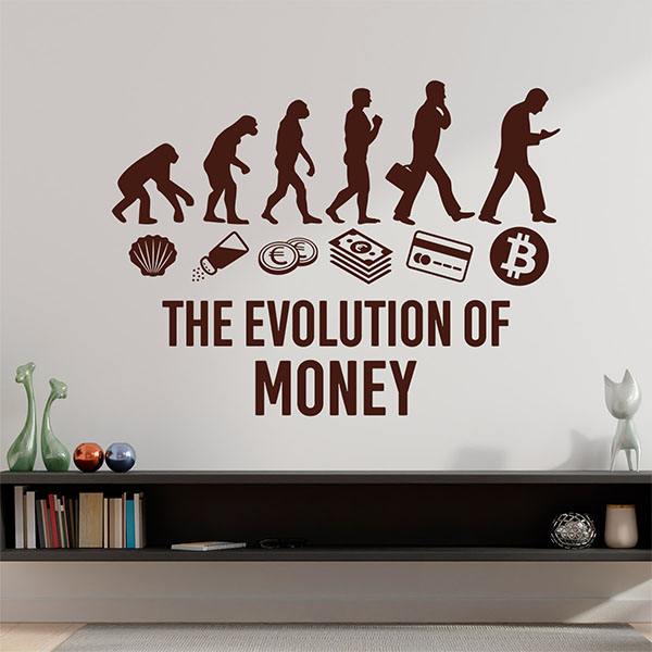 Wall Stickers: Bitcoin Evolution of money