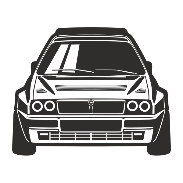 Wall Stickers: Lancia Delta Front