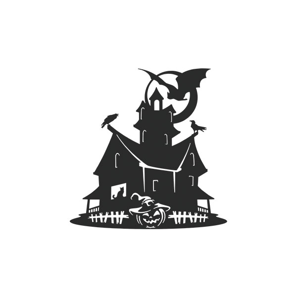 Wall Stickers: Halloween Haunted House