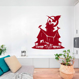 Wall Stickers: Halloween Haunted House 2