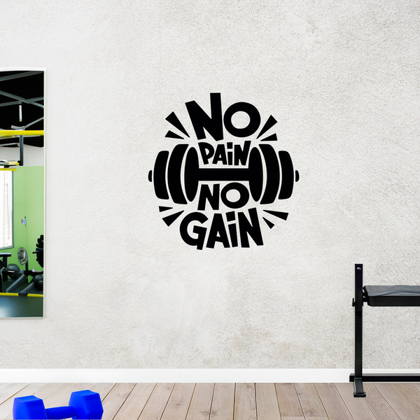 Wall Stickers: No pain no gain