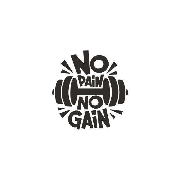 Wall Stickers: No pain no gain