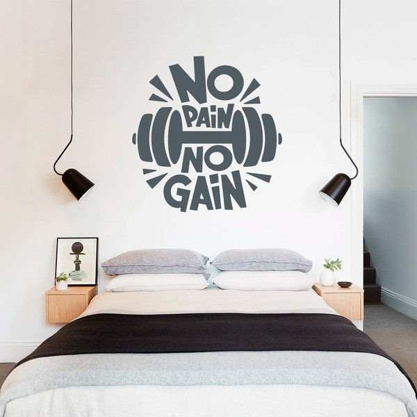 Wall Stickers: No pain no gain