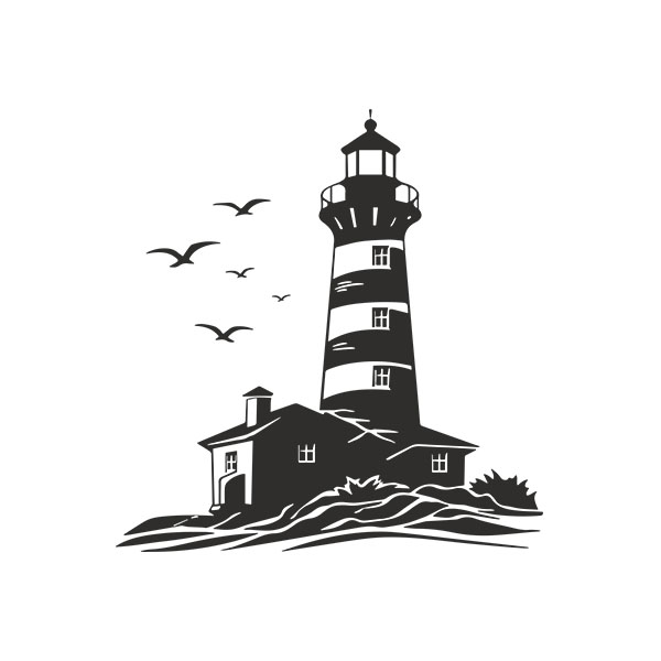 Wall Stickers: Maritime Lighthouse