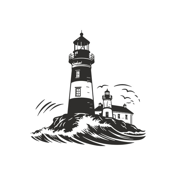 Wall Stickers: Lighthouse Coastal