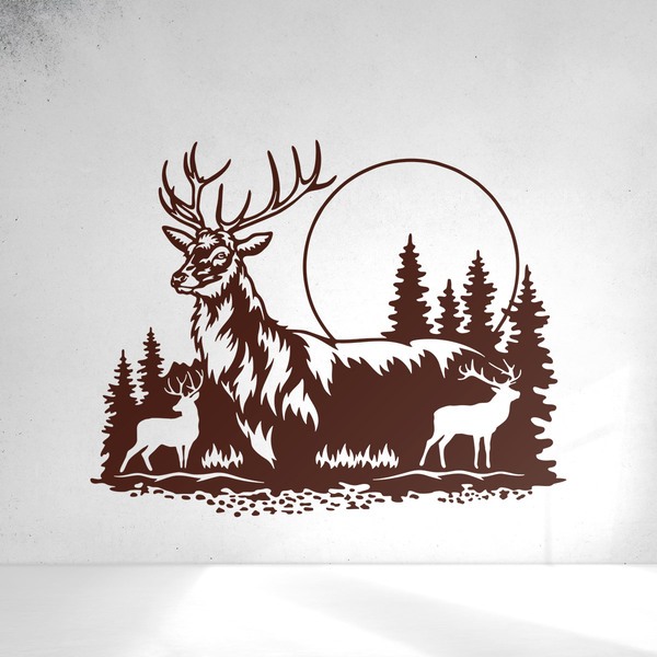 Wall Stickers: Moon deer