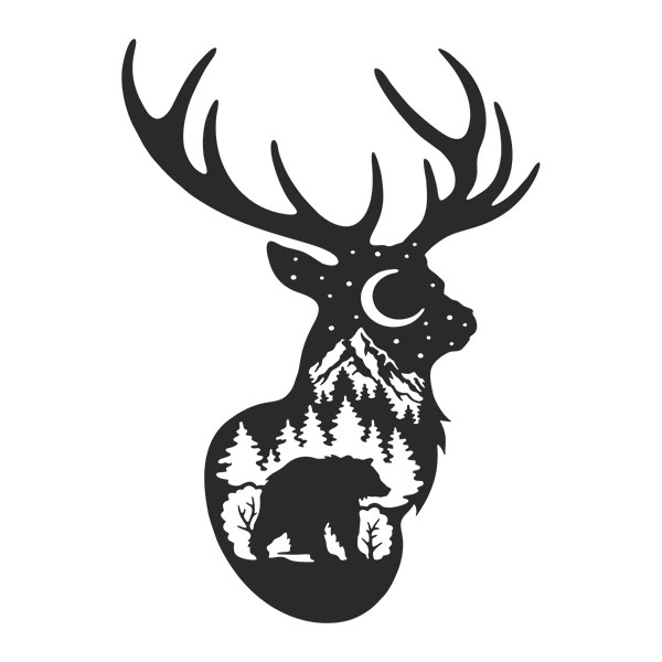 Wall Stickers: Deer Silhouette