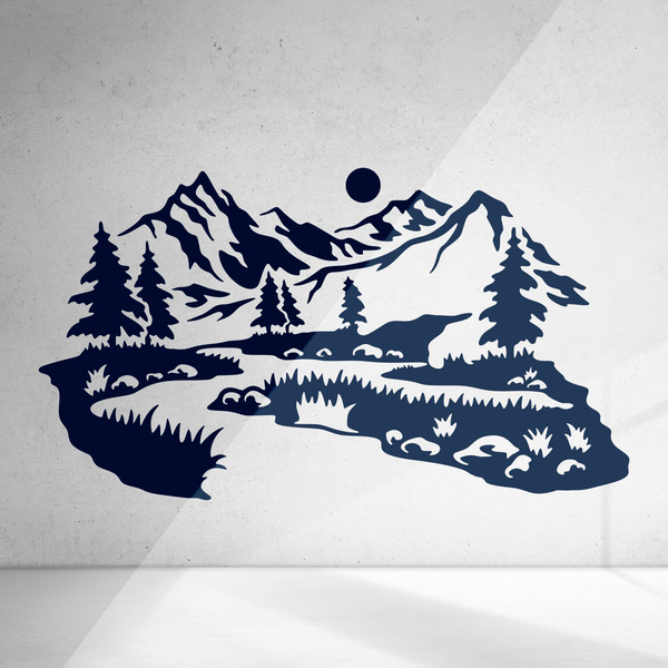 Wall Stickers: Mountain road