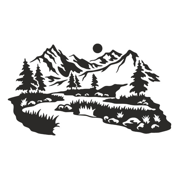 Wall Stickers: Mountain road