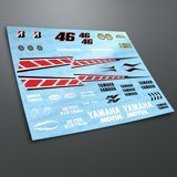 Car & Motorbike Stickers: Yamaha 50th Anniversary Valencia 2005 Kit  3