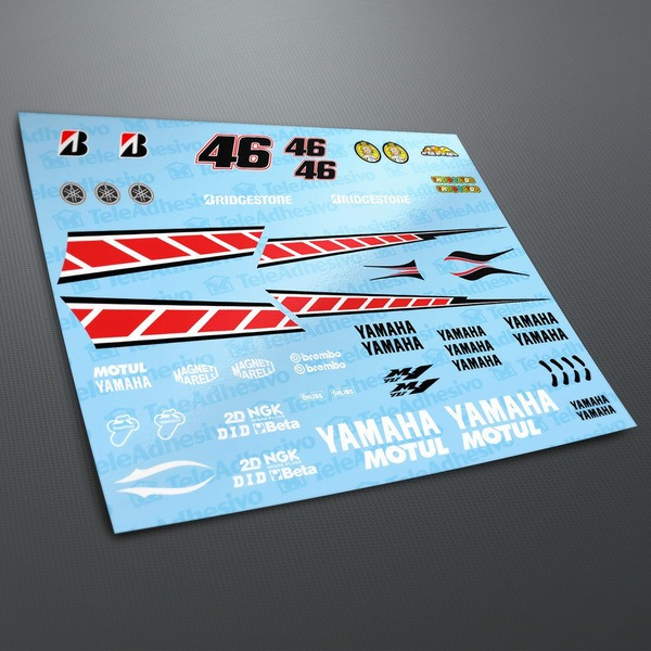 Car & Motorbike Stickers: Yamaha 50th Anniversary Valencia 2005 Kit 