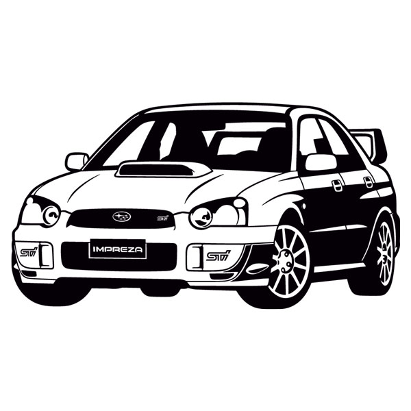 Wall Stickers: Subaru Impreza
