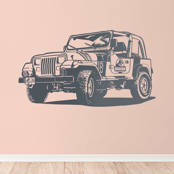 Wall Stickers: Jeep Wrangler Jurassic Park 0
