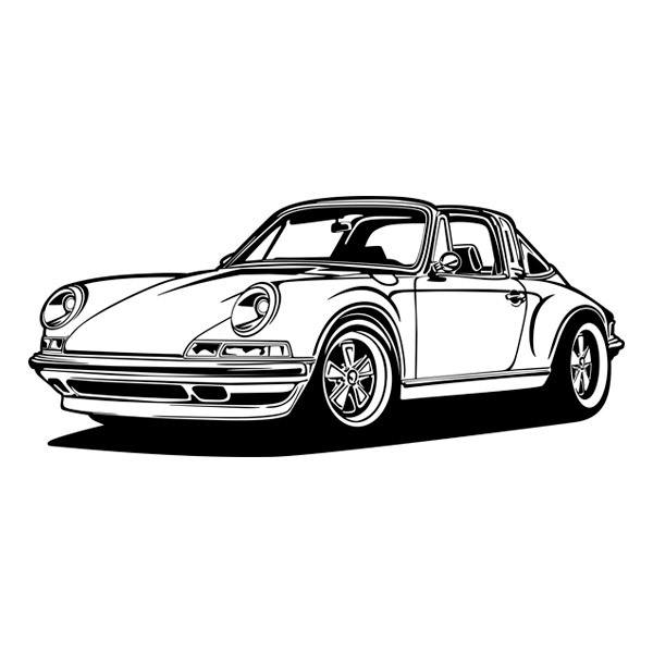 Wall Stickers: Porsche 911 Cabrio