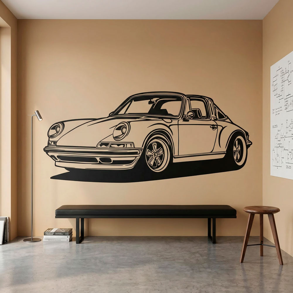 Wall Stickers: Porsche 911 Cabrio