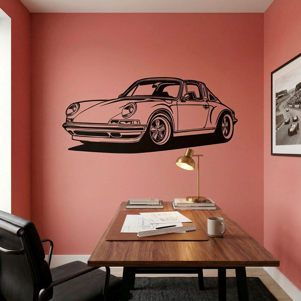 Wall Stickers: Porsche 911 Cabrio