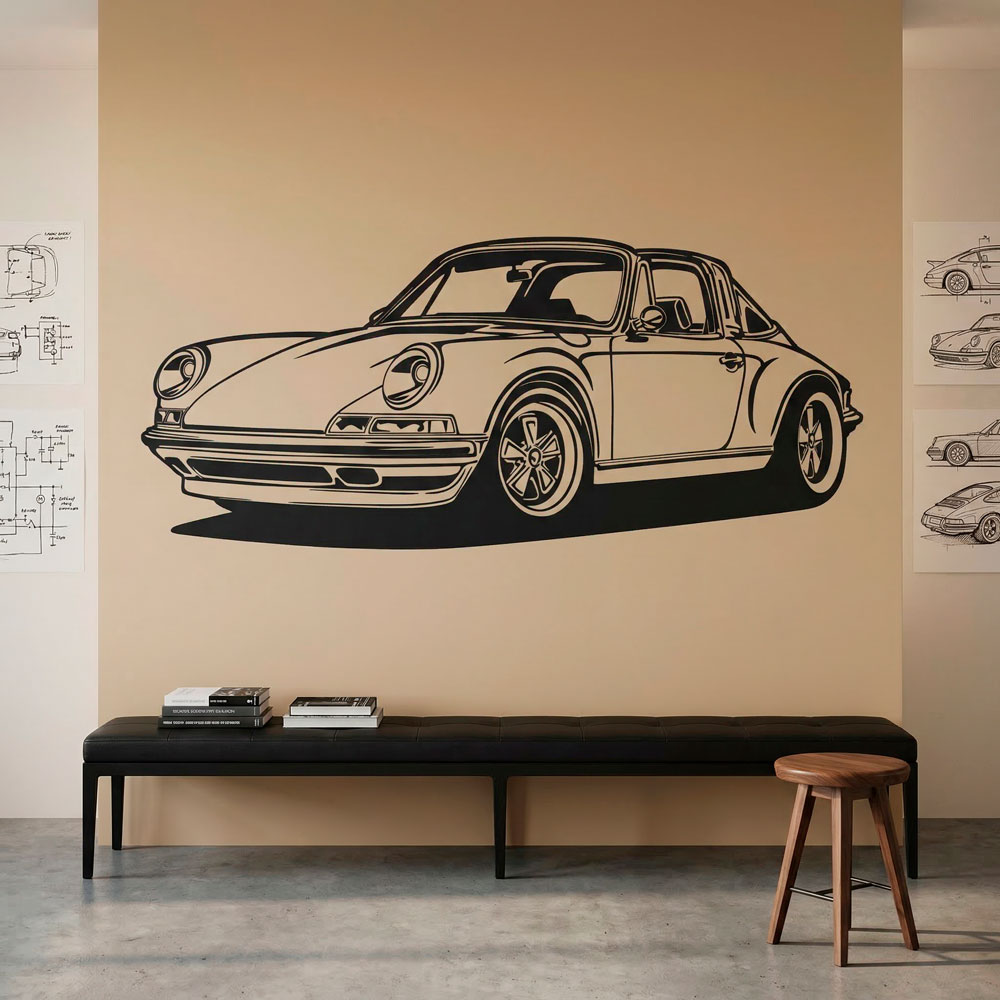 Wall Stickers: Porsche 911 Cabrio