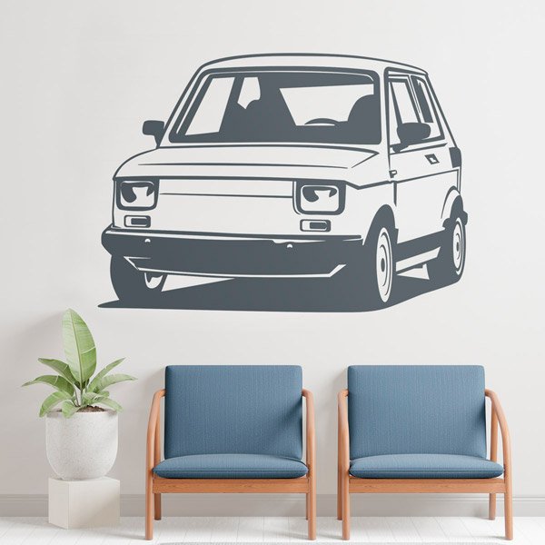 Huge Koolart Cartoon Fiat 126 Wall Sticker Poster Mural 1335 