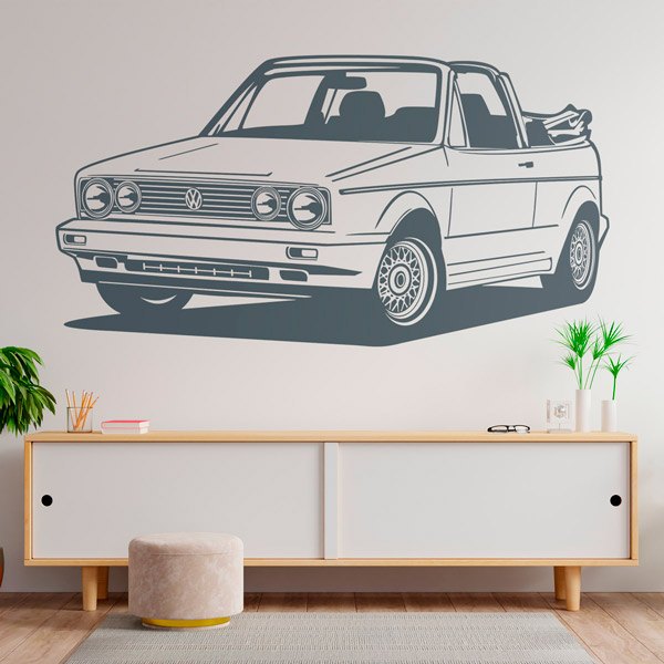 Wall Stickers: Volkswagen Golf Cabrio