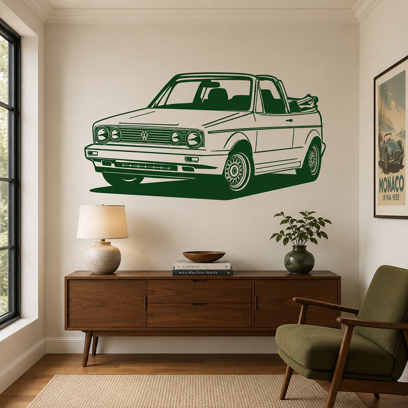 Wall Stickers: Volkswagen Golf Cabrio