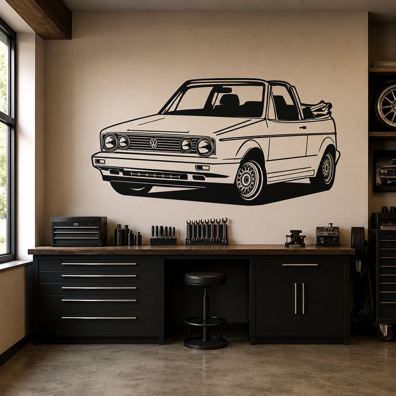 Wall Stickers: Volkswagen Golf Cabrio
