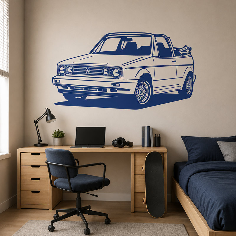 Wall Stickers: Volkswagen Golf Cabrio