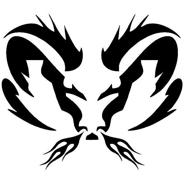 Car & Motorbike Stickers: Tribal Ram Decal
