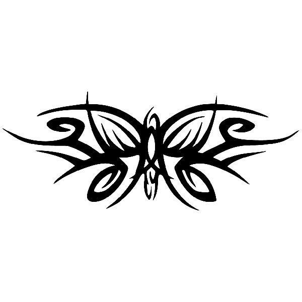 Car & Motorbike Stickers: Butterfly Tribal