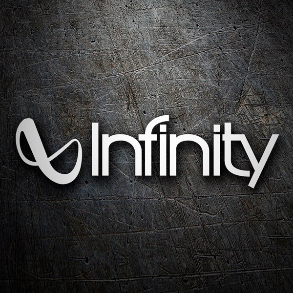 Car & Motorbike Stickers: Infinity Logo with Minimalist Style