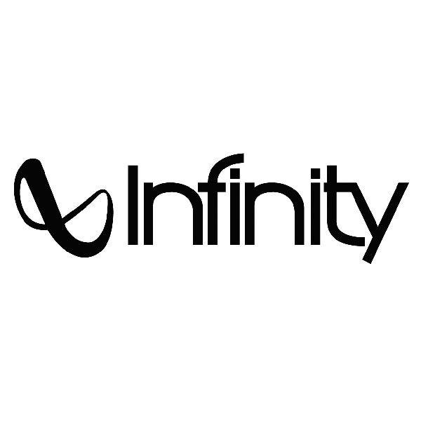 Car & Motorbike Stickers: Infinity Logo with Minimalist Style