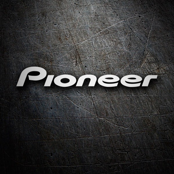 Car & Motorbike Stickers: Pioneer with Modern Typography