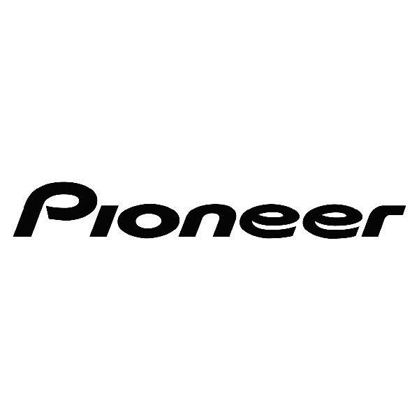 Car & Motorbike Stickers: Pioneer with Modern Typography