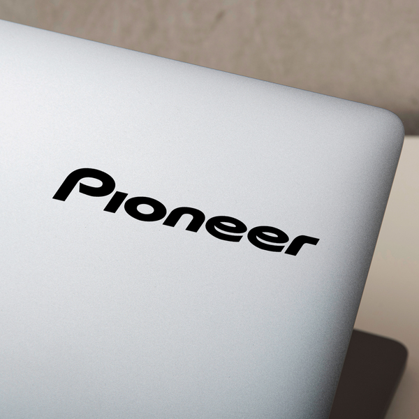Car & Motorbike Stickers: Pioneer with Modern Typography