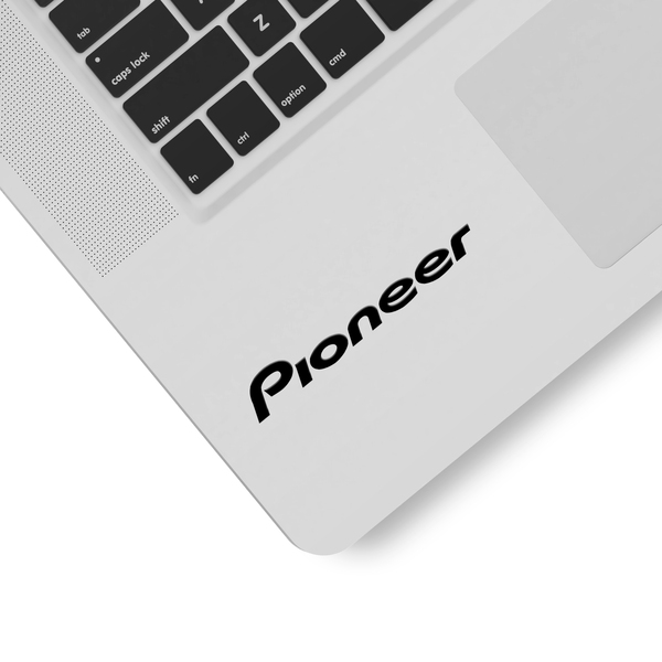 Car & Motorbike Stickers: Pioneer with Modern Typography