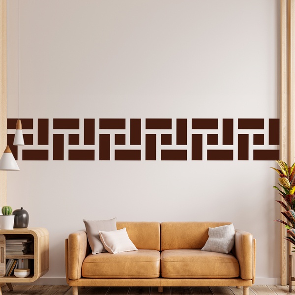 Wall Stickers: Wall Border Greek Rectangles