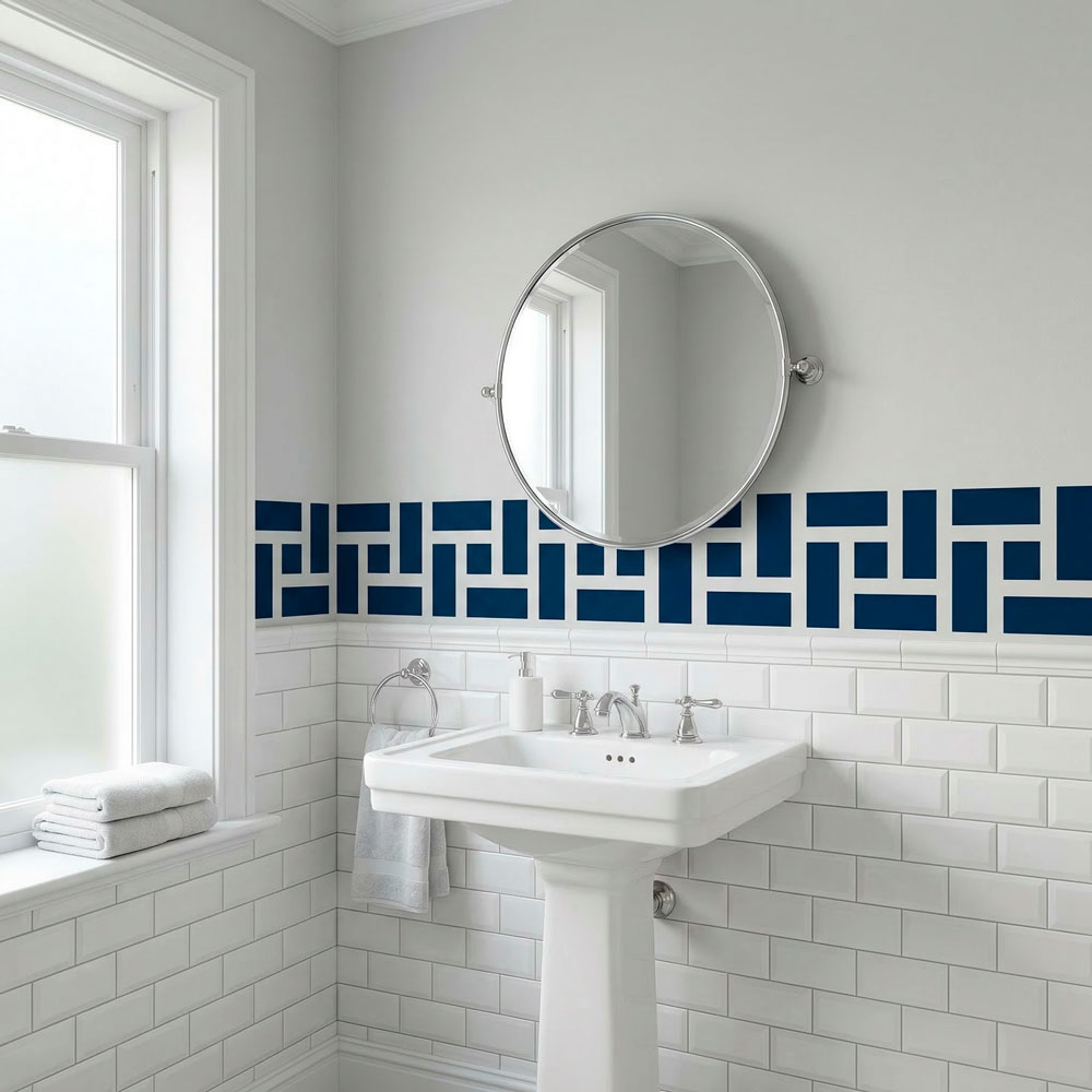 Wall Stickers: Wall Border Greek Rectangles