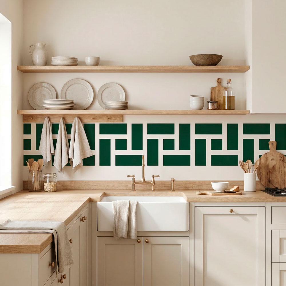 Wall Stickers: Wall Border Greek Rectangles