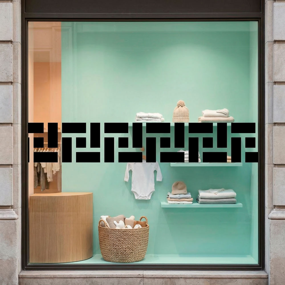 Wall Stickers: Wall Border Greek Rectangles