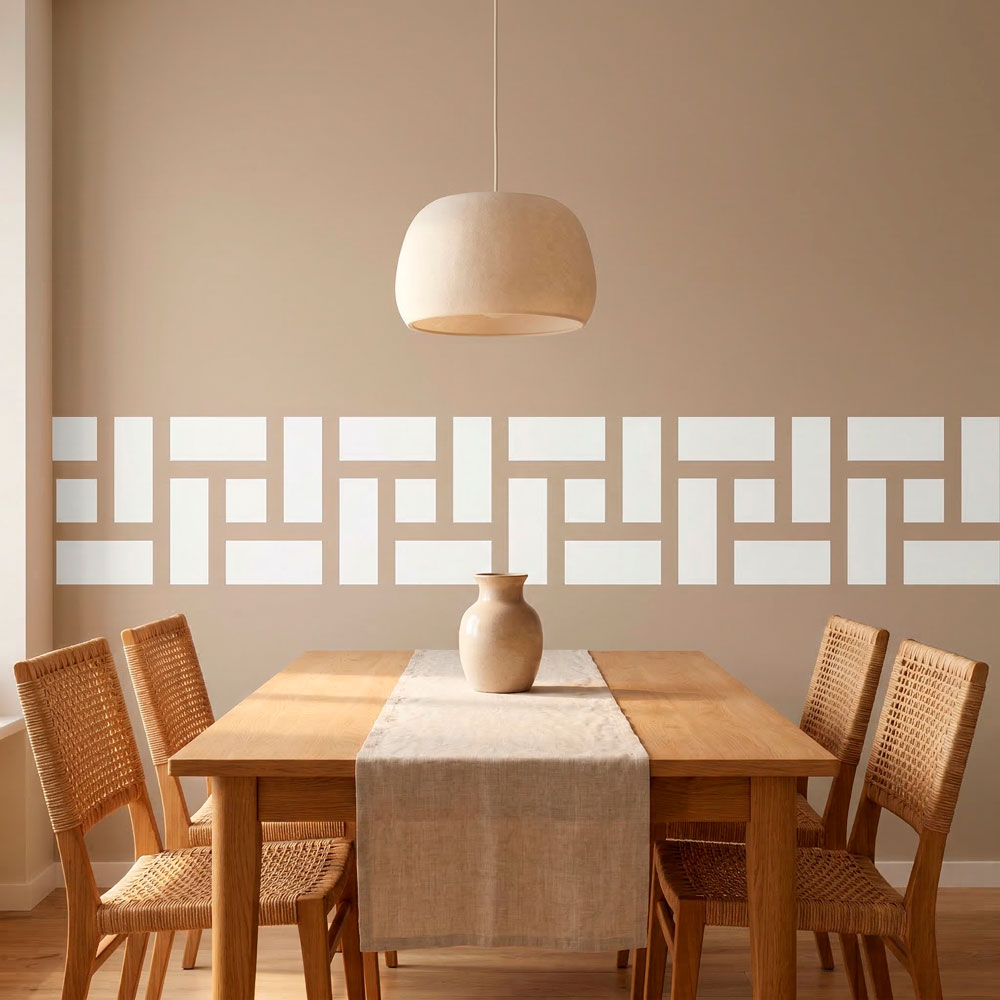 Wall Stickers: Wall Border Greek Rectangles