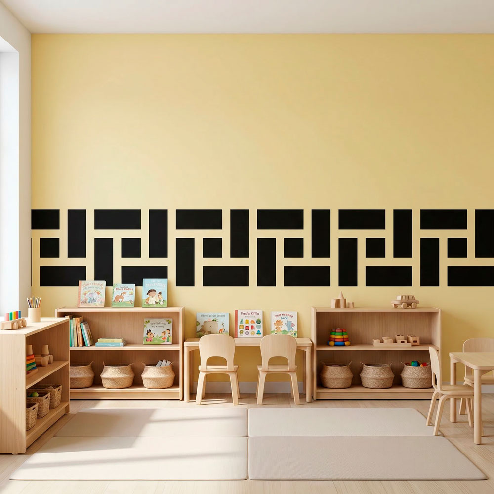 Wall Stickers: Wall Border Greek Rectangles