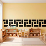 Wall Stickers: Wall Border Greek Rectangles 7