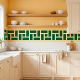Wall Stickers: Wall Border Greek Rectangles 8
