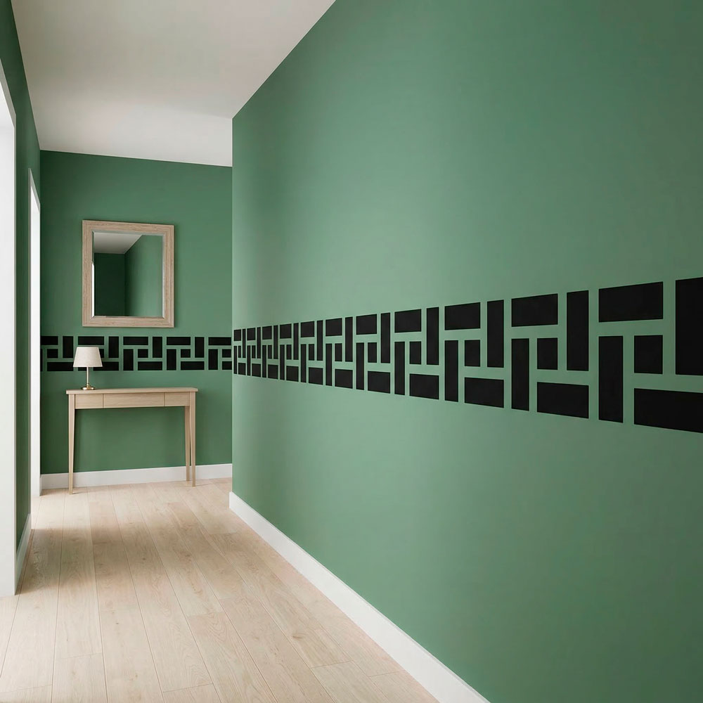 Wall Stickers: Wall Border Greek Rectangles