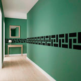 Wall Stickers: Wall Border Greek Rectangles 9
