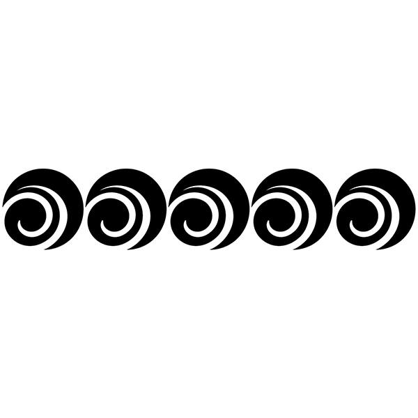 Wall Stickers: Self adhesive borders Circles