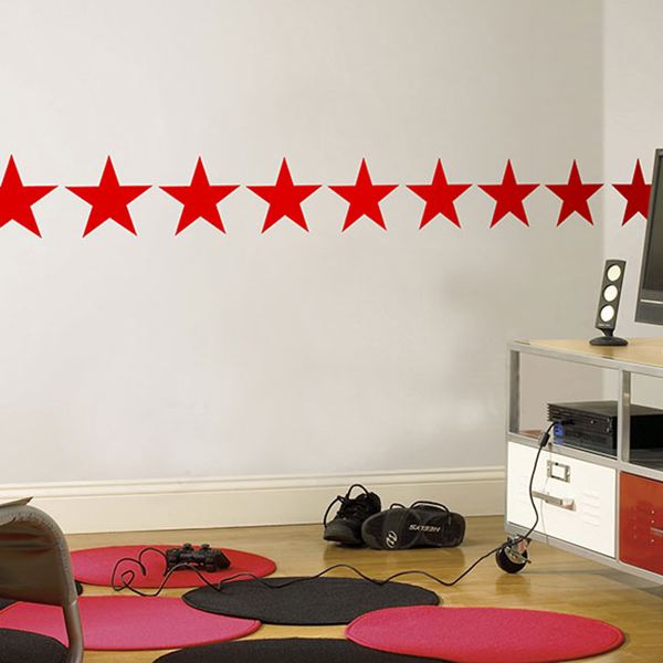 Wall Stickers: Self borders wall stickers Stars