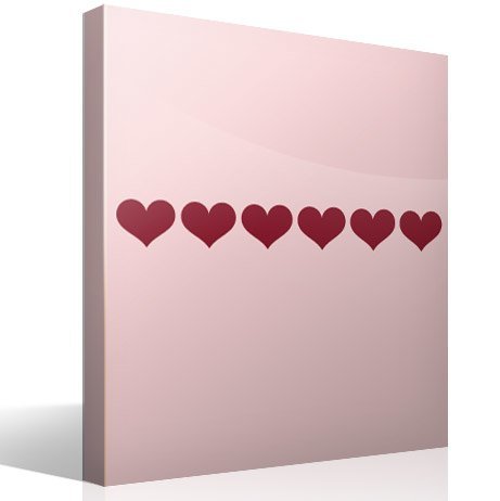 Wall Stickers: Self adhesive borders Hearts