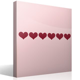 Wall Stickers: Self adhesive borders Hearts 3