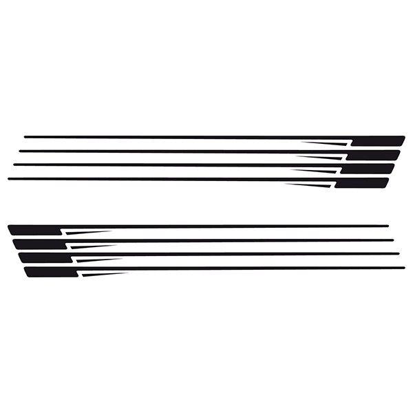 Car & Motorbike Stickers: Stripes kit 11
